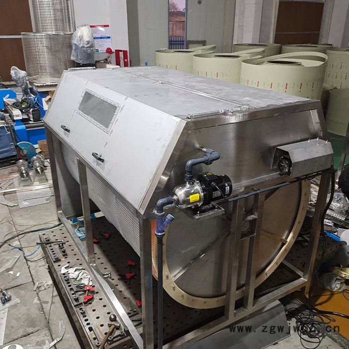 污水处理微滤机 滚筒过滤机 旋转式微滤机 水产养殖过滤机图7