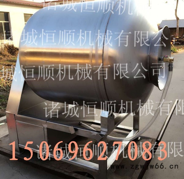 恒顺500kg真空滚揉机   不锈钢肉制品滚揉机 牛肉腌制滚筒入味机图2