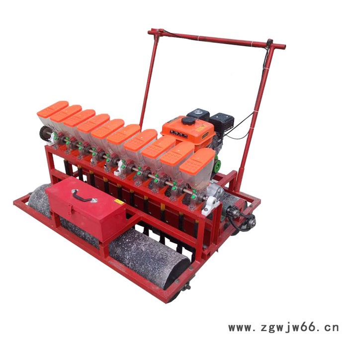 滚筒宽1米汽油自走式播种机 连续作业两行农作物播种机图3