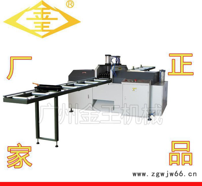直销V型口专业切割设备 双头45度V字口框料V型锯配滚筒送料架图3