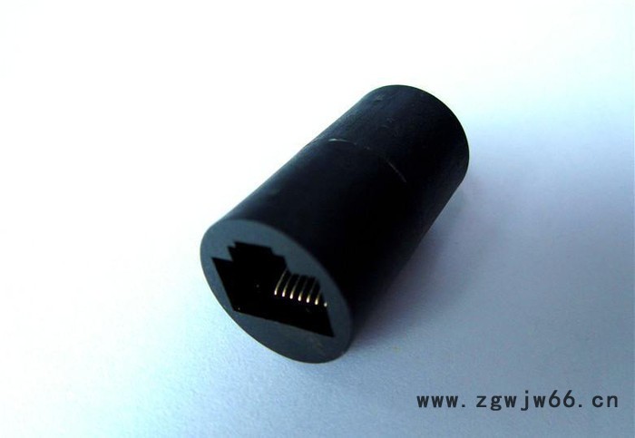 供应兴伸展电子8P8C CAT6圆形网络直通头/圆形直通转接头RJ45连接器网络插座/网络接口母座图2