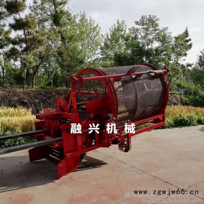 滚筒式药材收获机 人参果收获机 麦冬猫爪草收获机 半夏平贝起挖机曲阜融兴图6