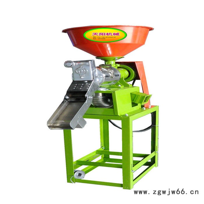 供应玉米脱皮制糁机，家用滚筒式玉米制糁机，稻谷碾米机图3