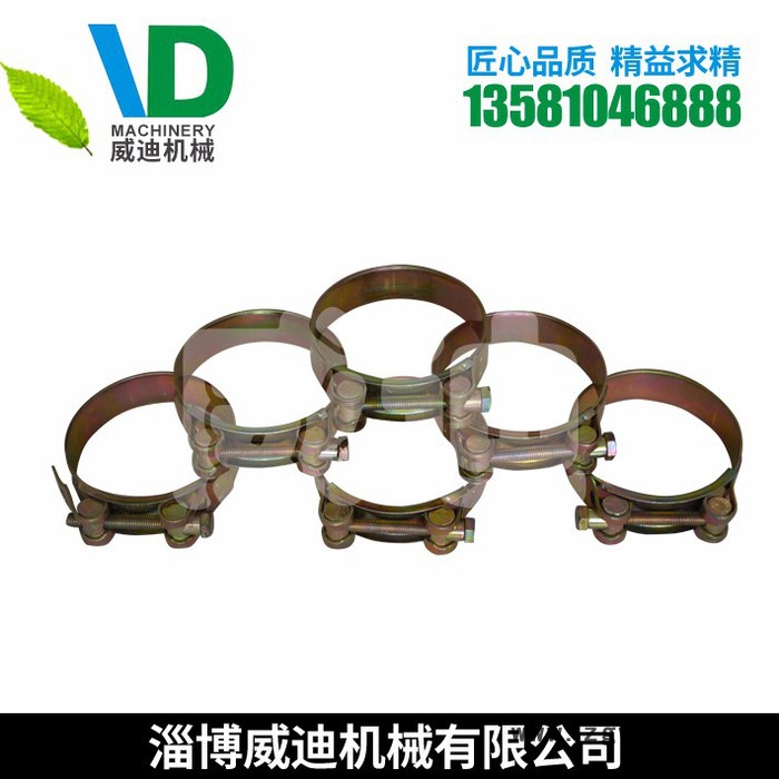 威迪 ** 高弹力弹簧卡 专业定制不锈钢管夹配件图3