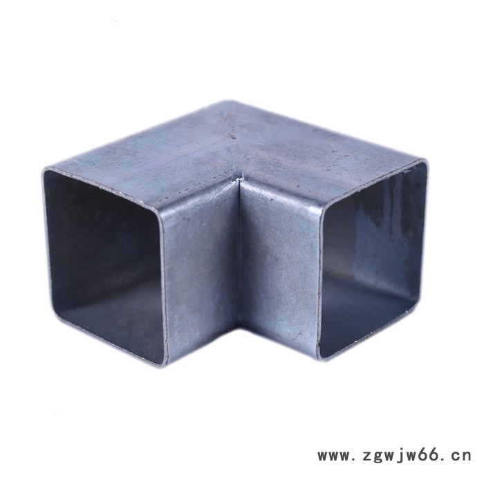 【锐朗】锌钢转角护栏二通厂家道路护栏建筑施工用连接件配件护栏直通图3