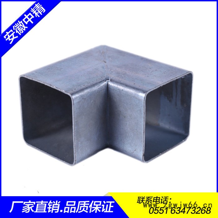 【锐朗】锌钢转角护栏二通厂家道路护栏建筑施工用连接件配件护栏直通图4