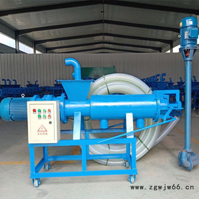 新型猪粪固液分离机 恒泰斜筛式滚筒式脱水机 大功率固液分离机视频