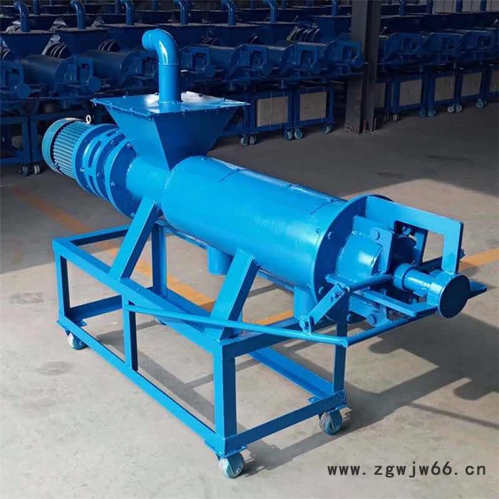 新型猪粪固液分离机 恒泰斜筛式滚筒式脱水机 大功率固液分离机视频图7