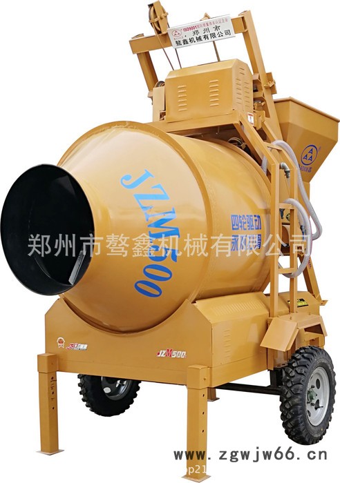** 骜鑫 JZM500混凝土搅拌机 工程机械 滚筒胶轮500搅拌机