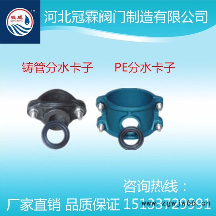 钱成DN100 *100管夹 两合三通图4