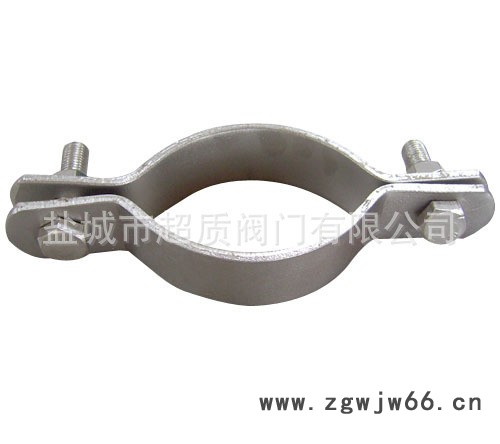 双螺栓管夹 扁钢管夹 镀锌管夹图2