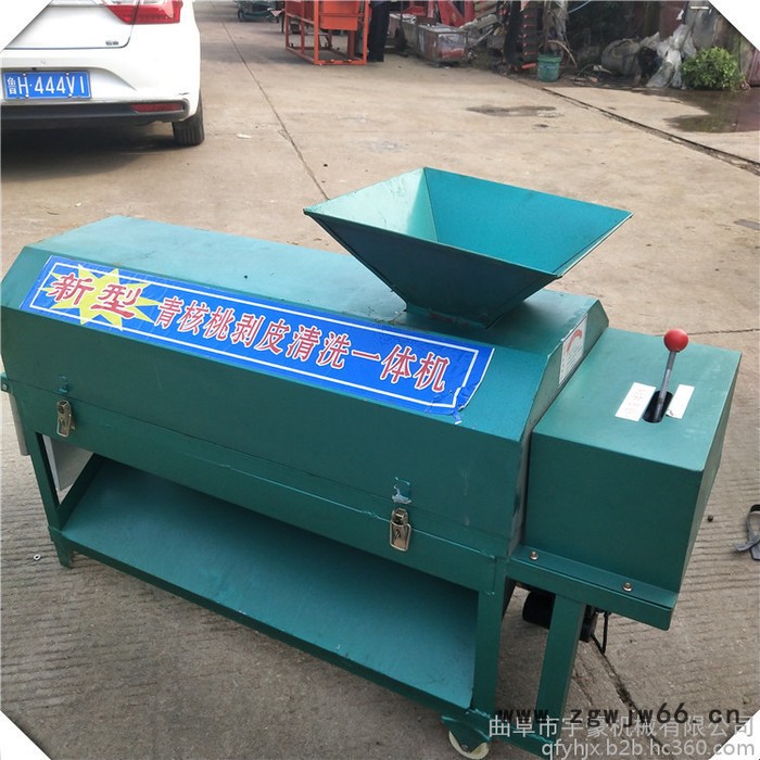 青皮核桃去皮清洗机 自动青核桃脱皮机 滚筒青核桃脱皮机图8
