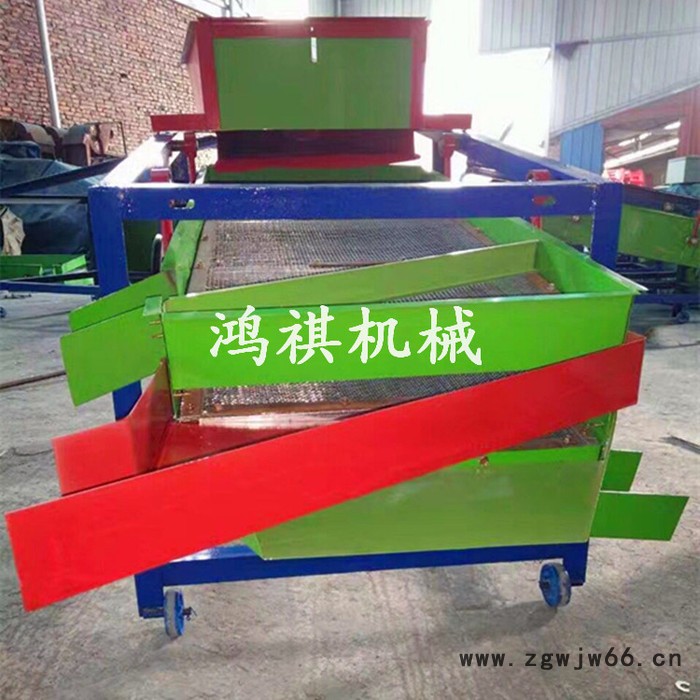 鸿祺粮食清选机 多功能筛选机 滚筒式筛分机 多功能粮食清选机图6