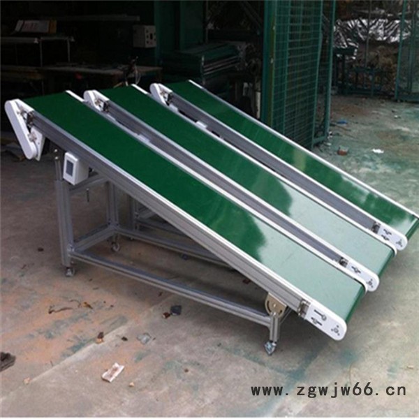 保定防滑皮带式运料机 粮食装卸带式爬坡输送机 伸缩滚筒皮带输送机图2