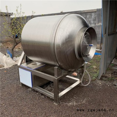 不锈钢真空滚揉机 肉制品加工用真空滚揉拌料机 肉块滚筒腌制机