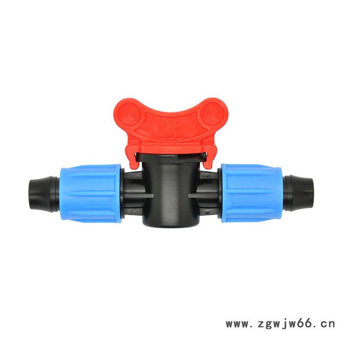 厦门华最 16滴灌管用锁母直通开关 PE盲管锁母直通阀门开关 锁扣直通阀