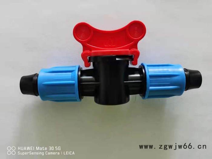 厦门华最 16滴灌管用锁母直通开关 PE盲管锁母直通阀门开关 锁扣直通阀图2