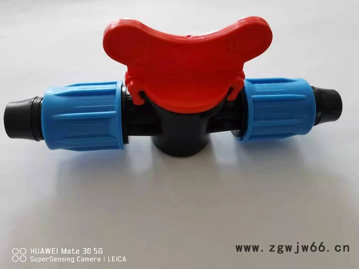 厦门华最 16滴灌管用锁母直通开关 PE盲管锁母直通阀门开关 锁扣直通阀图3