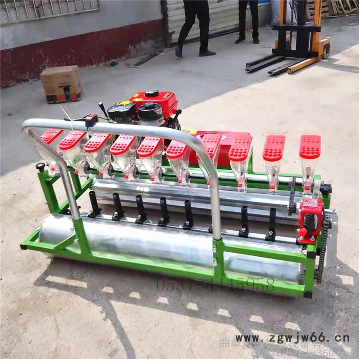 汽油手推茼蒿播种机 大滚筒大葱育苗精播机 自走式芹菜菠菜播种机图2