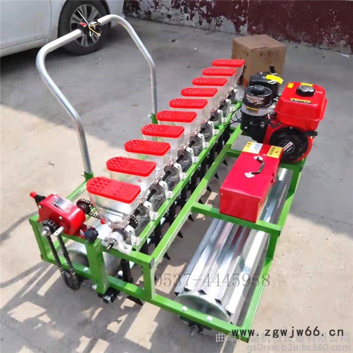 汽油手推茼蒿播种机 大滚筒大葱育苗精播机 自走式芹菜菠菜播种机图5