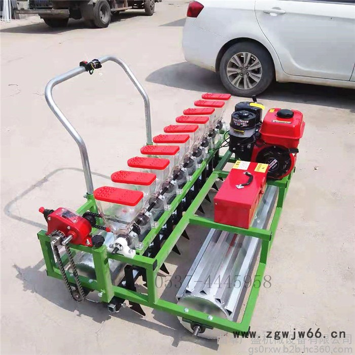 汽油手推茼蒿播种机 大滚筒大葱育苗精播机 自走式芹菜菠菜播种机图3