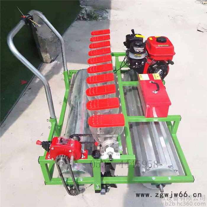 汽油手推茼蒿播种机 大滚筒大葱育苗精播机 自走式芹菜菠菜播种机图7