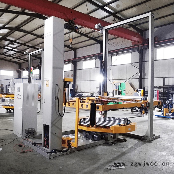 覆顶全自动缠绕机 在线式滚筒缠绕机 全自动栈板打包机图4