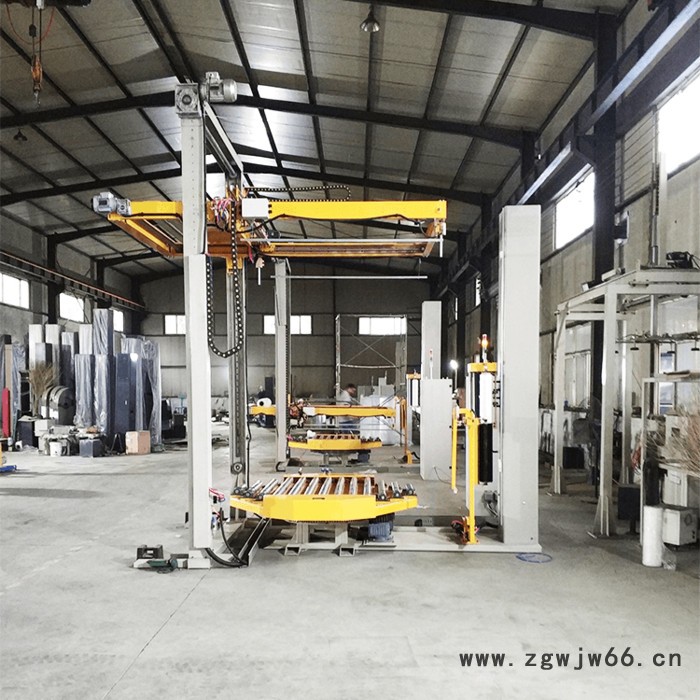 覆顶全自动缠绕机 在线式滚筒缠绕机 全自动栈板打包机图3