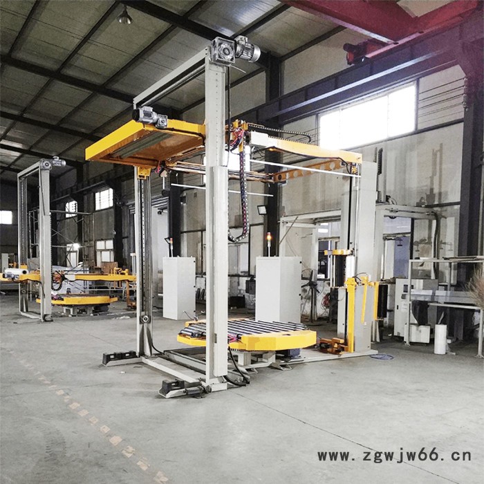 覆顶全自动缠绕机 在线式滚筒缠绕机 全自动栈板打包机图7