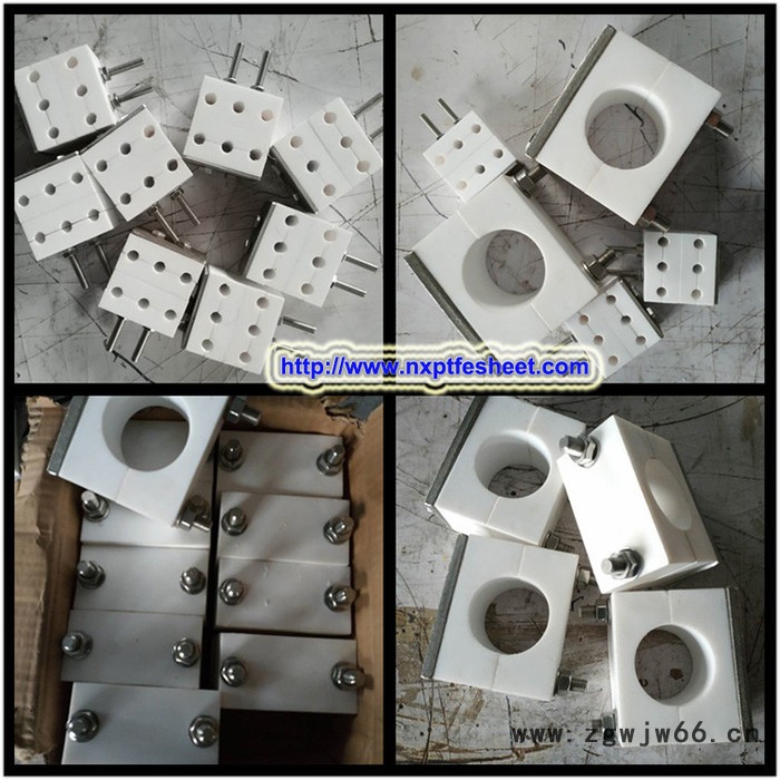 厂家供应船厂用管材附件塑料聚四氟乙烯管夹铁氟龙非标耐低温重型四氟管夹图4