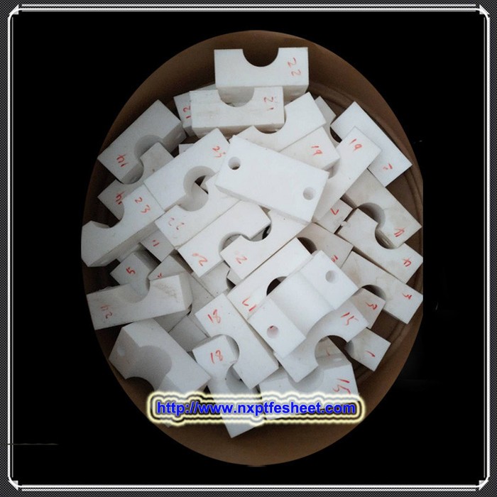 厂家供应船厂用管材附件塑料聚四氟乙烯管夹铁氟龙非标耐低温重型四氟管夹图5