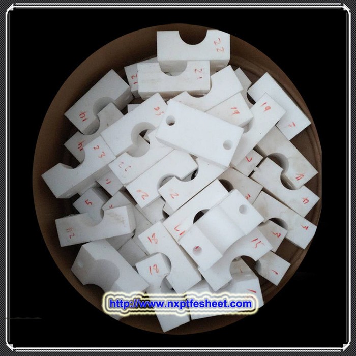 厂家供应船厂用管材附件塑料聚四氟乙烯管夹铁氟龙非标耐低温重型四氟管夹图2