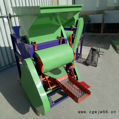 井冈山双滚筒花生脱壳机 除尘花生剥壳机 普航种子去皮机厂家