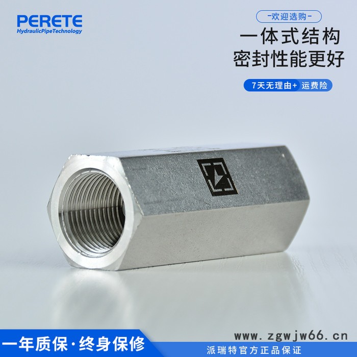 派瑞特 304内丝直通止逆阀 内丝螺纹单向止回阀 2分3分4分6分图4
