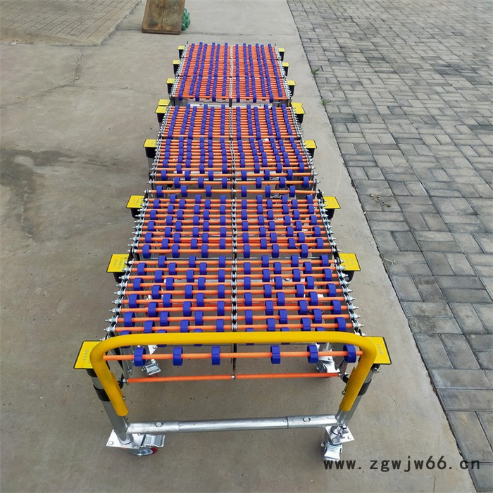 伸缩转弯装车搬运传送带 无动力输送机 卸货神器 滚筒输送机图8