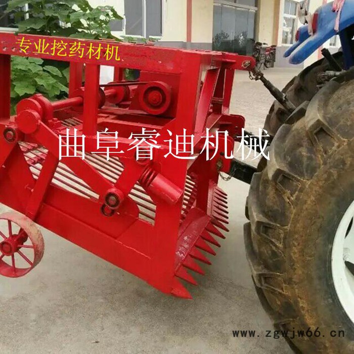汉中麦冬滚筒式药材收获机 丹参药材收获机挖掘机图3