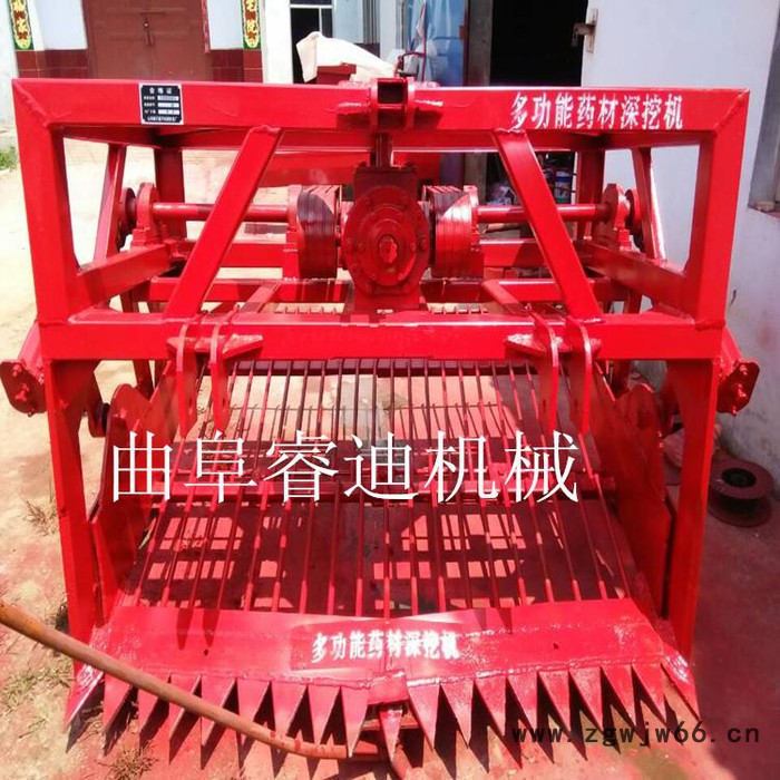 汉中麦冬滚筒式药材收获机 丹参药材收获机挖掘机图7