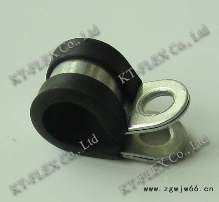 包塑R型管夹  金属紧固夹   包塑金属卡子图3