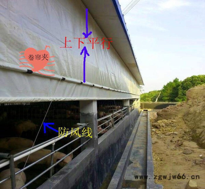 全新塑料夹膜卡养殖卷帘布夹六分水管夹猪场篷布夹配套篷布布夹图2