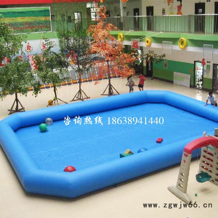 户外大型充气游泳池水池水上滚筒充气沙池手摇船水上乐园支架水池图7
