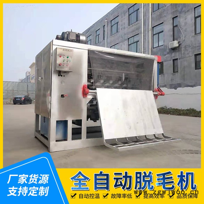 家禽屠宰设备流水线 整猪自动脱毛机 滚筒式脱毛机供应商图5