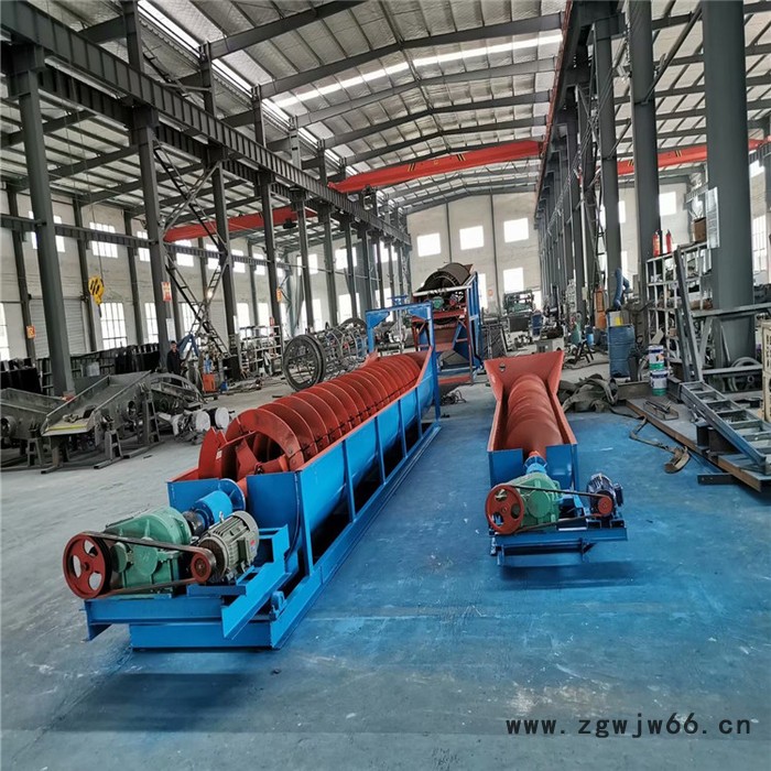 大型蛟龙洗沙机 螺旋洗沙一体机 小型滚筒震动筛 水洗砂石分离机图5