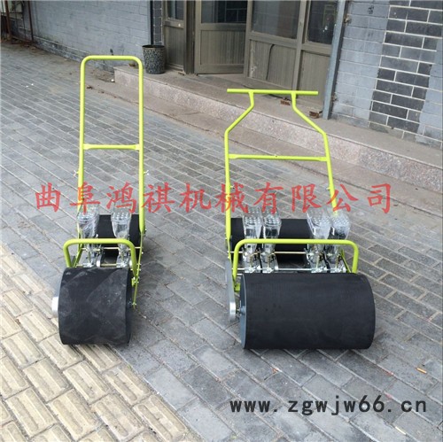 鸿祺机械 汽油手推蔬菜播种机 免间苗谷子播种机 双滚筒式多行蔬菜播种机图8