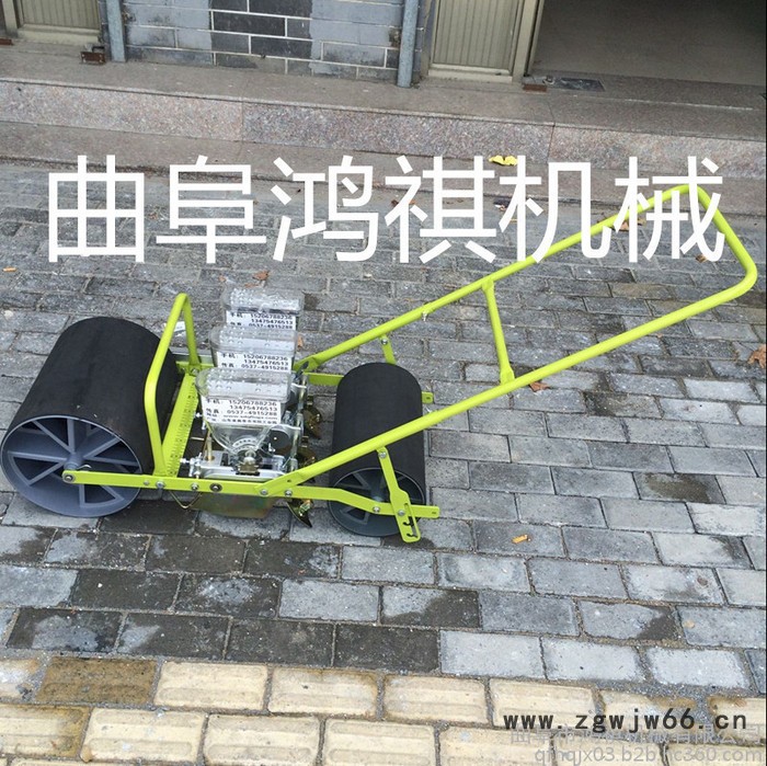鸿祺机械 汽油手推蔬菜播种机 免间苗谷子播种机 双滚筒式多行蔬菜播种机图7