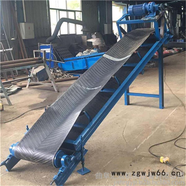 厦门V型皮带输送机 600宽移动式皮带运输机 包胶滚筒货物输送机图5