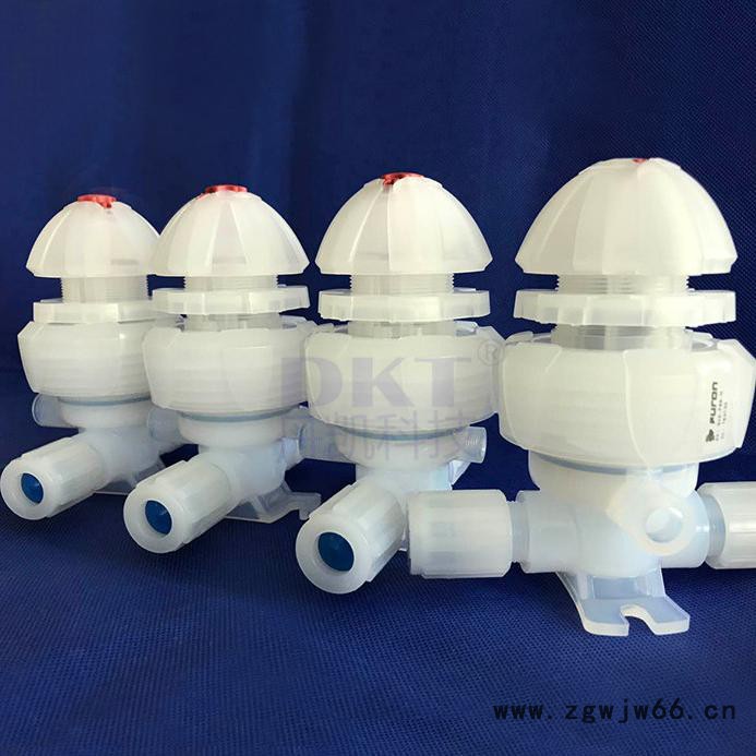 DKT/丹凯pfa接头 pfa直通 直通三通弯头接头PFA弯头厂家批发供应推荐图2