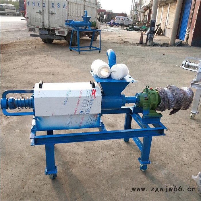 供应养殖场粪便干湿分离机 猪粪加工脱水机 滚筒微滤粪便机图5