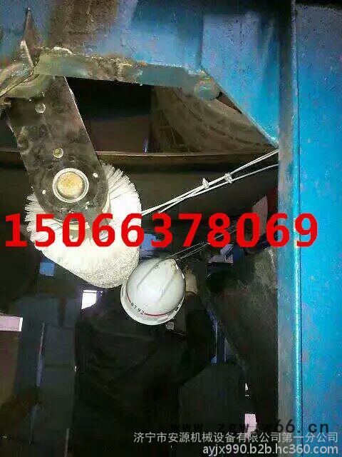 无动力滚筒毛刷清扫器 滚刷清扫器 被动刷式清扫器专业生产图2