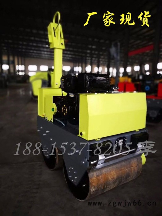 压路机厂家手扶双钢轮轧道机震动轧道机滚筒手扶600压路机振动碾厂家图3