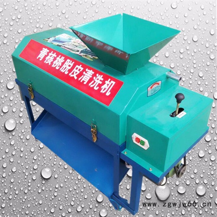 滚筒毛刷薄皮核桃去壳机 专业青核桃剥皮壳机 家用鲜核桃剥壳机图5